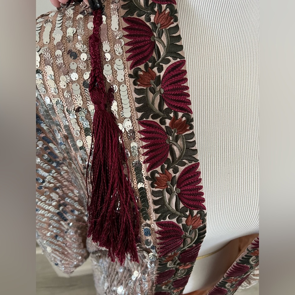 free people light is coming sequin duster - Picture 2 of 2